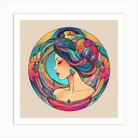 Woman'S Head Art Print