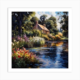 Opulent Gardens: A Canvas of Love Art Print