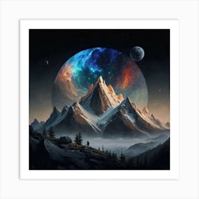 Sky Over The Mountains Art Print