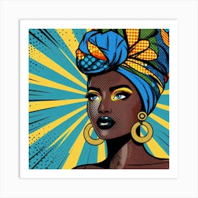 Kamaria African Woman In A Turban Art Print