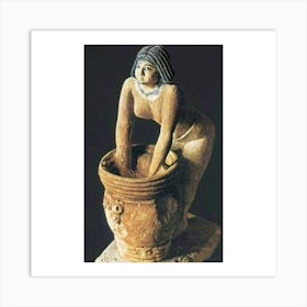 Egyptian Woman Washing Pot Art Print