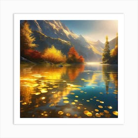 Autumn In The Mountains 27 Art Print