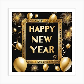 Happy New Year 46 Art Print