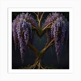 Wisteria Tree Art Print