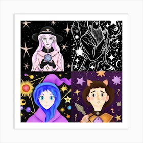 Four Witches Art Print