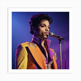 Prince In Concert Art Print