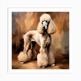 Poodle Painting Art Print