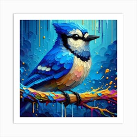 Blue Jay Painting 2 Art Print