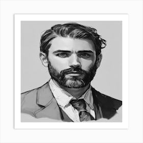 Portrait Of A Man Art Print