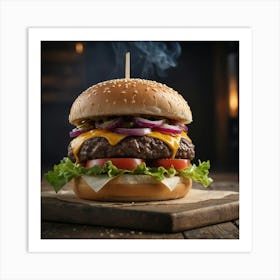 Burger Art Print