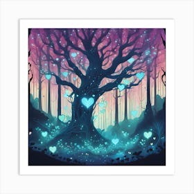 Tree Of Hearts Art Print