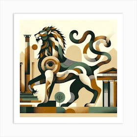 Lion Of Greece Art Print