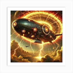 A Sci Fi Depiction Of Thermal Absorption Shields Art Print