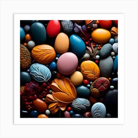 Colorful Beads Art Print