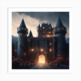 Castle - Castle Stock Videos & Royalty-Free Footage Art Print