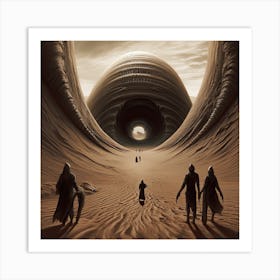 Dune Fan Art Sandworm Art Print