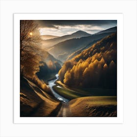 Autumn In The Mountains 41 Art Print