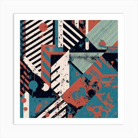 Abstract Geometric Pattern 5 Art Print