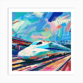 Bullet Train 6 Art Print