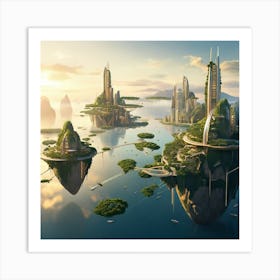 Futuristic City Art Print