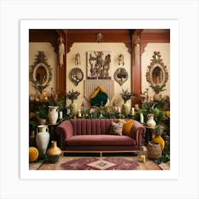 Bohemian Living Room 6 Art Print