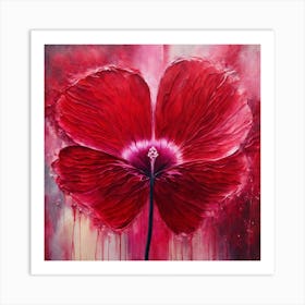 Red flower Art Print