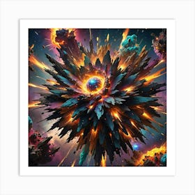 Space Explosion 1 Art Print