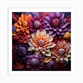 Paper Flowers 13 Art Print