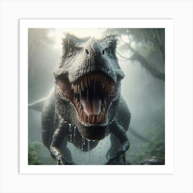 Jurassic Park T-Rex 4 Art Print