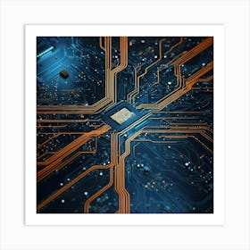 Computer Circuit Board 13 Art Print