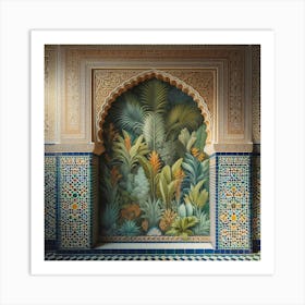 Moroccan Wall Mural Art Print