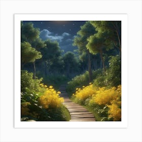 Path To The Moon Art Print