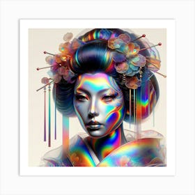 Creative Geisha Illustration 88 Art Print