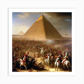 Battle Of Giza Art Print