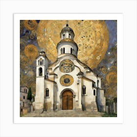 KIRCHE IN CASSONE GUSTAV KLIMT ART PRINT 4 Art Print