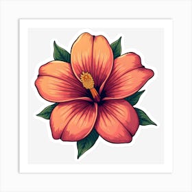 Hibiscus Flower 2 Art Print