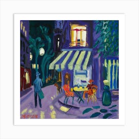 'Paris At Night' 1 Art Print