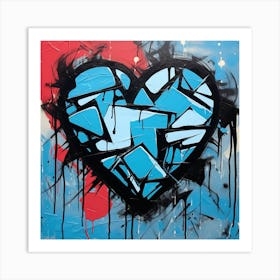 'Blue Heart' Art Print