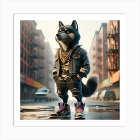 Wolf In The City Art Print