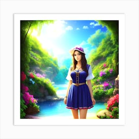 Fairytale Girl Art Print