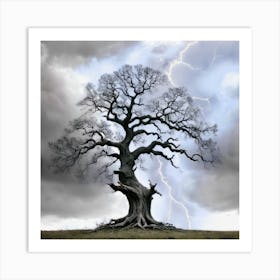 Lightning Tree Art Print