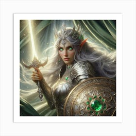 Elf Warrior 15 Art Print