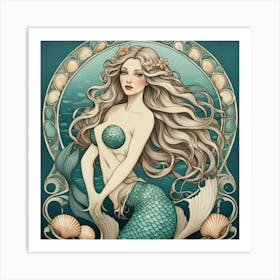 Mermaid 4 Art Print