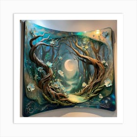 Moonlight Forest Art Print