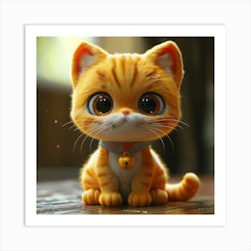 Cute Cat 12 Art Print