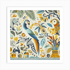 Lush Wildlife 05 Art Print