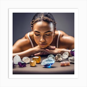 Crystal healing Art Print