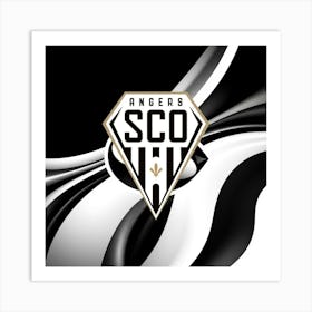 Angers SCO Logo Wall Arts 3 Art Print