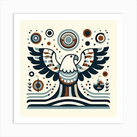 Scandinavian style, Eagle 3 Art Print