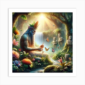 Forest God Art Print